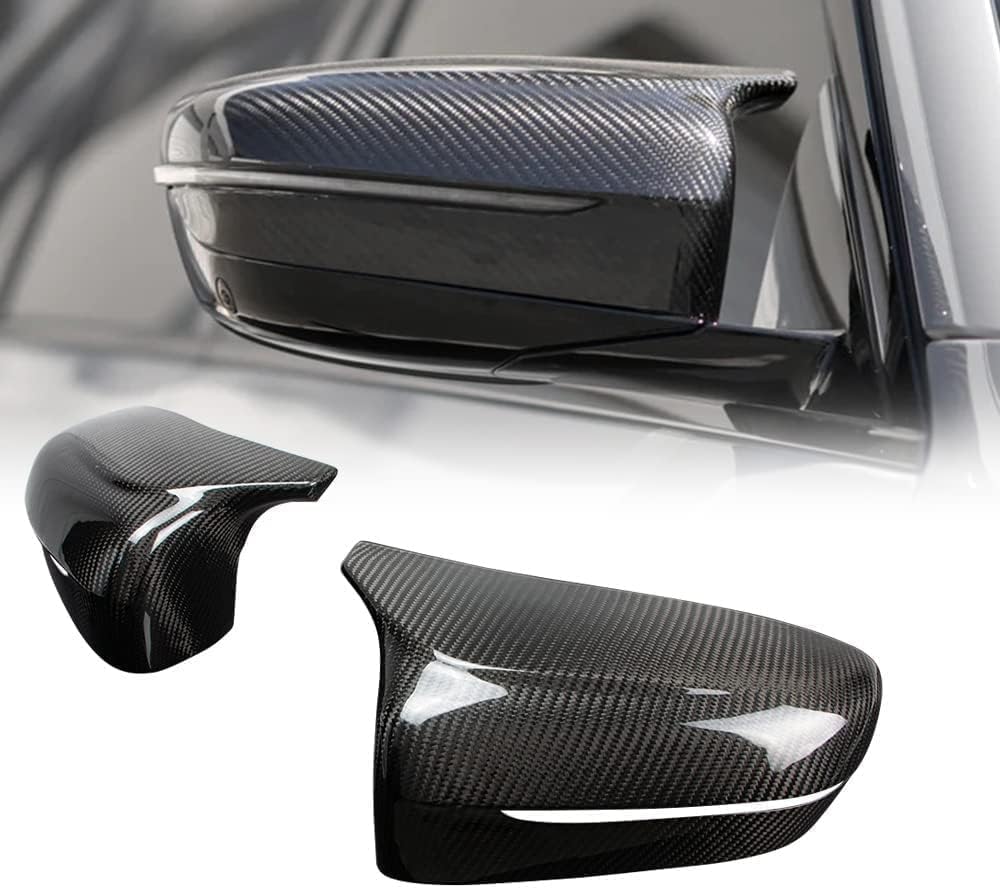 YDSSTORE  Dry Carbon Fiber  Mirror Cap Overlays for 2018-2023 BMW M5 F90. 2019-2023 M8 F91 F92 F93 – Add-On Style-autoydsstore