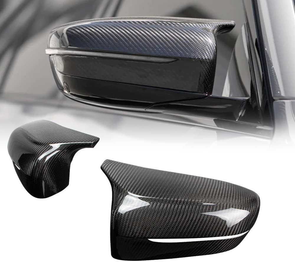 YDSSTORE  Dry Carbon Fiber  Mirror Cap Overlays for 2018-2023 BMW M5 F90. 2019-2023 M8 F91 F92 F93 – Add-On Style-autoydsstore