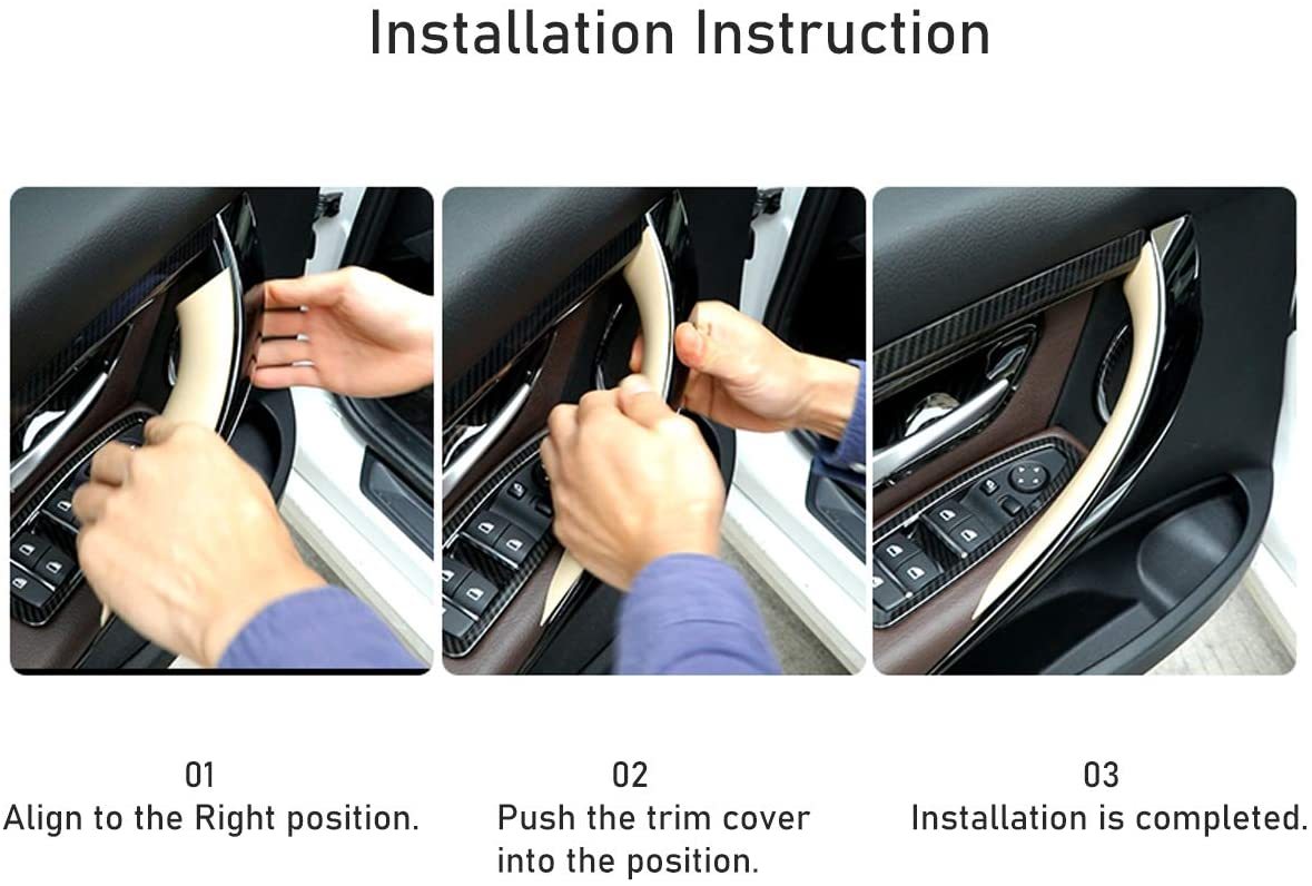 Upgraded For BMW 3 Series Car Door Handle-F30/F31/F80 2pcs| Carbon Fiber | YDSSTORE