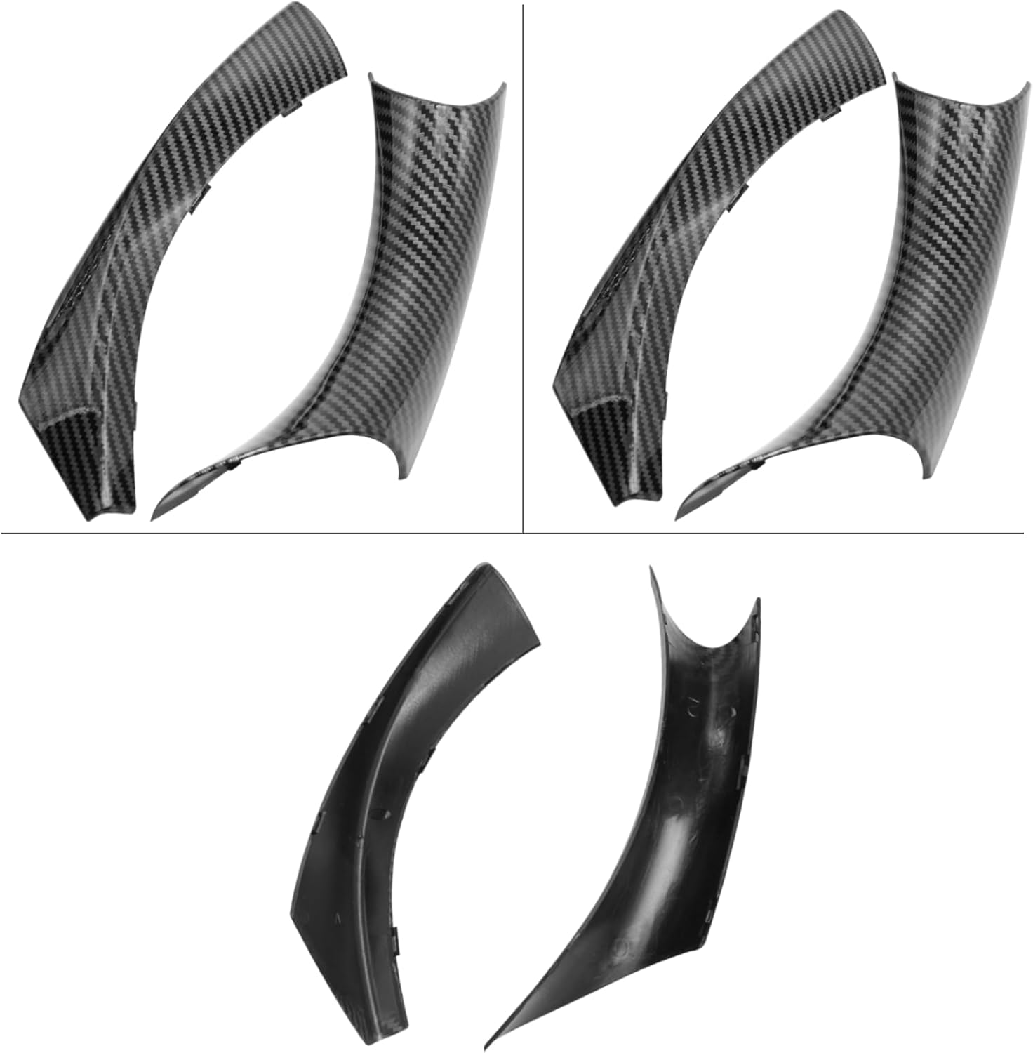 Carbon Fiber Pattern Door Handle Covers | 6PCS Set for BMW 3 Series E90/E91 | YDSSTORE-autoydsstore