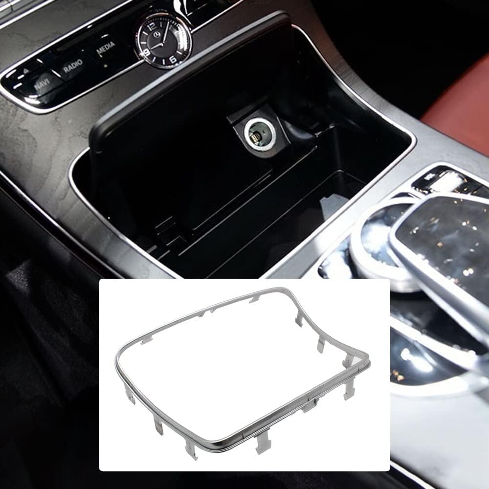Car Water Cup Holder Strip Plating Ashtray Trim Ring. Compatible with Mercedes. Compatible with Benz C W205 C200 C250 C300 C400 GLC W253 GLC200 300 2056830900 
