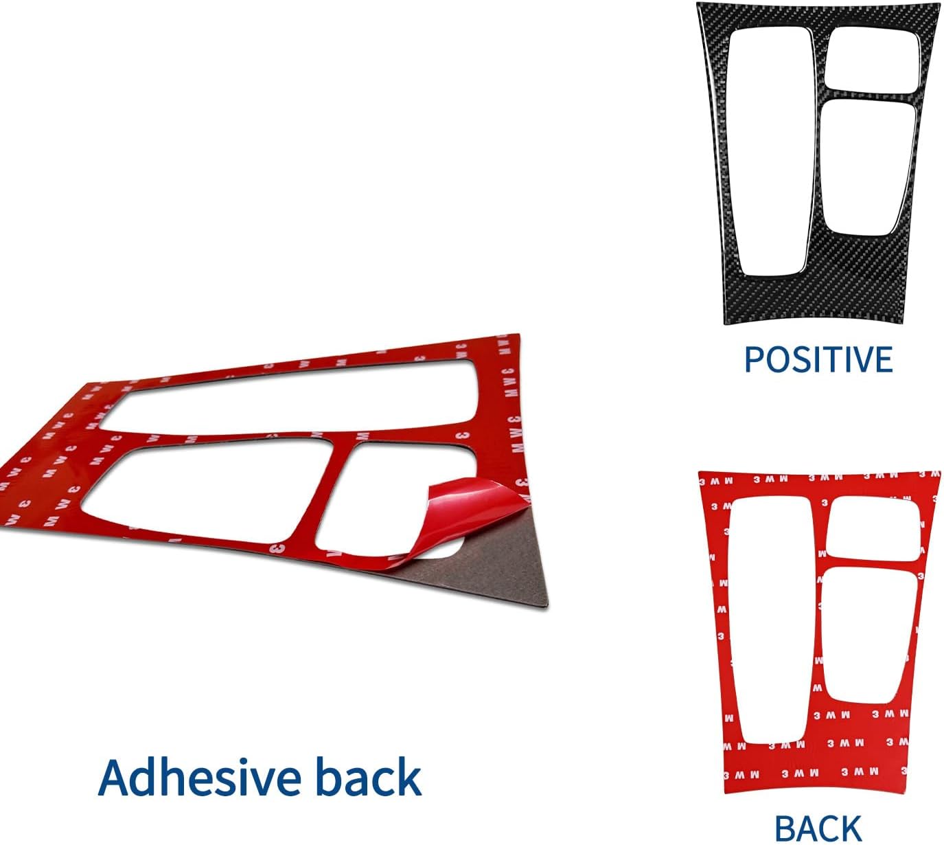 YDSSTORE Carbon Fiber Center Console Gear Shifter Box Panel Cover Trim for BMW X5 X6 E70 E71 (2007-2009) – 1pc Black C | Premium Interior Accessories-autoydsstore