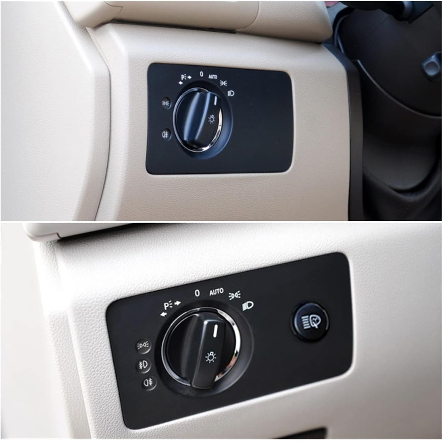 Car Dashboard Headlight Control Switch Panel Cover Trim Fit for Mercedes Benz W251 R-Class R280 R300 R350 R400 R500 2005-2017 (Color : W251 C Black)