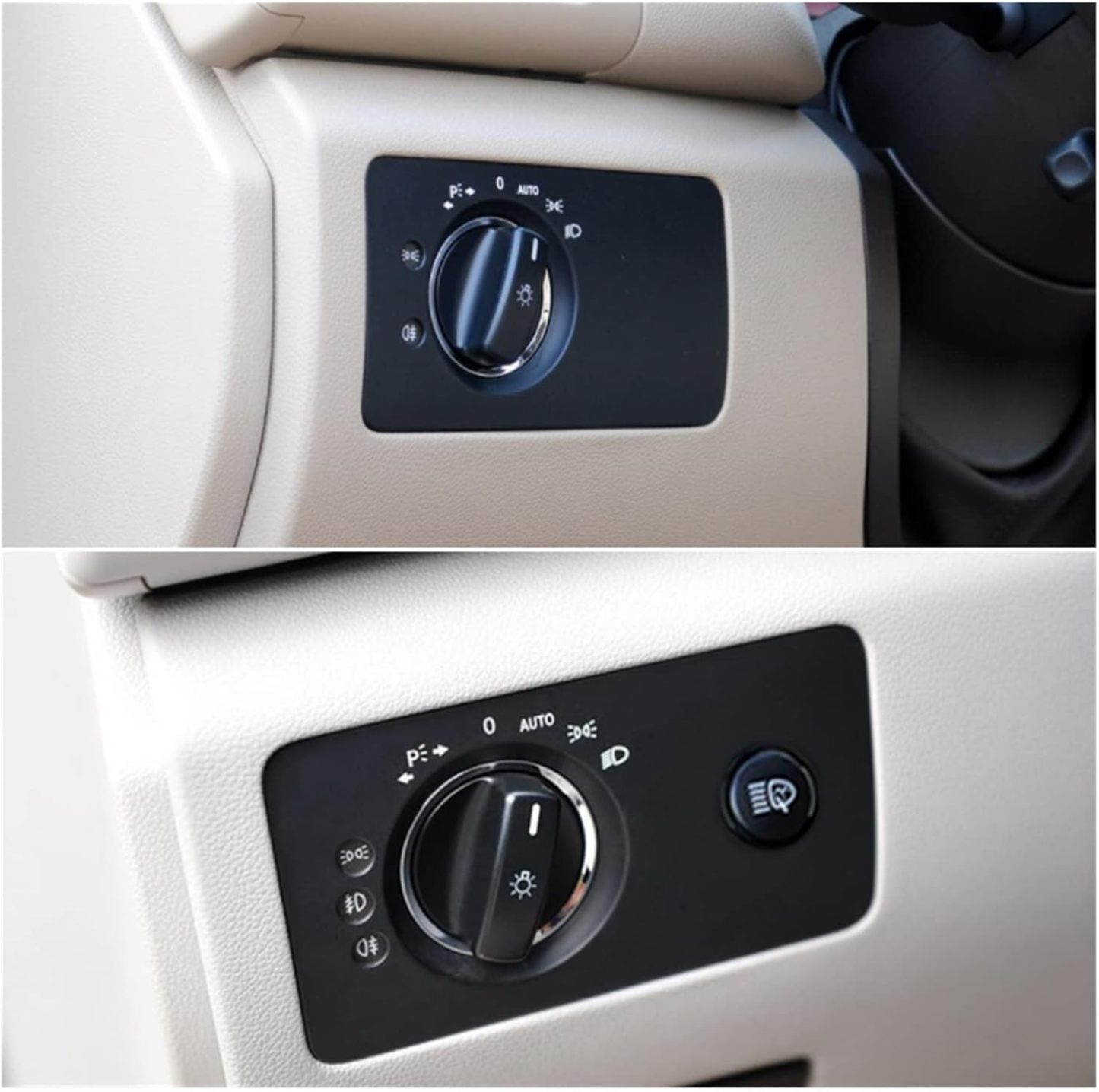 Car Dashboard Headlight Control Switch Panel Cover Trim Fit for Mercedes Benz W251 R-Class R280 R300 R350 R400 R500 2005-2017 (Color : W251 C Black)