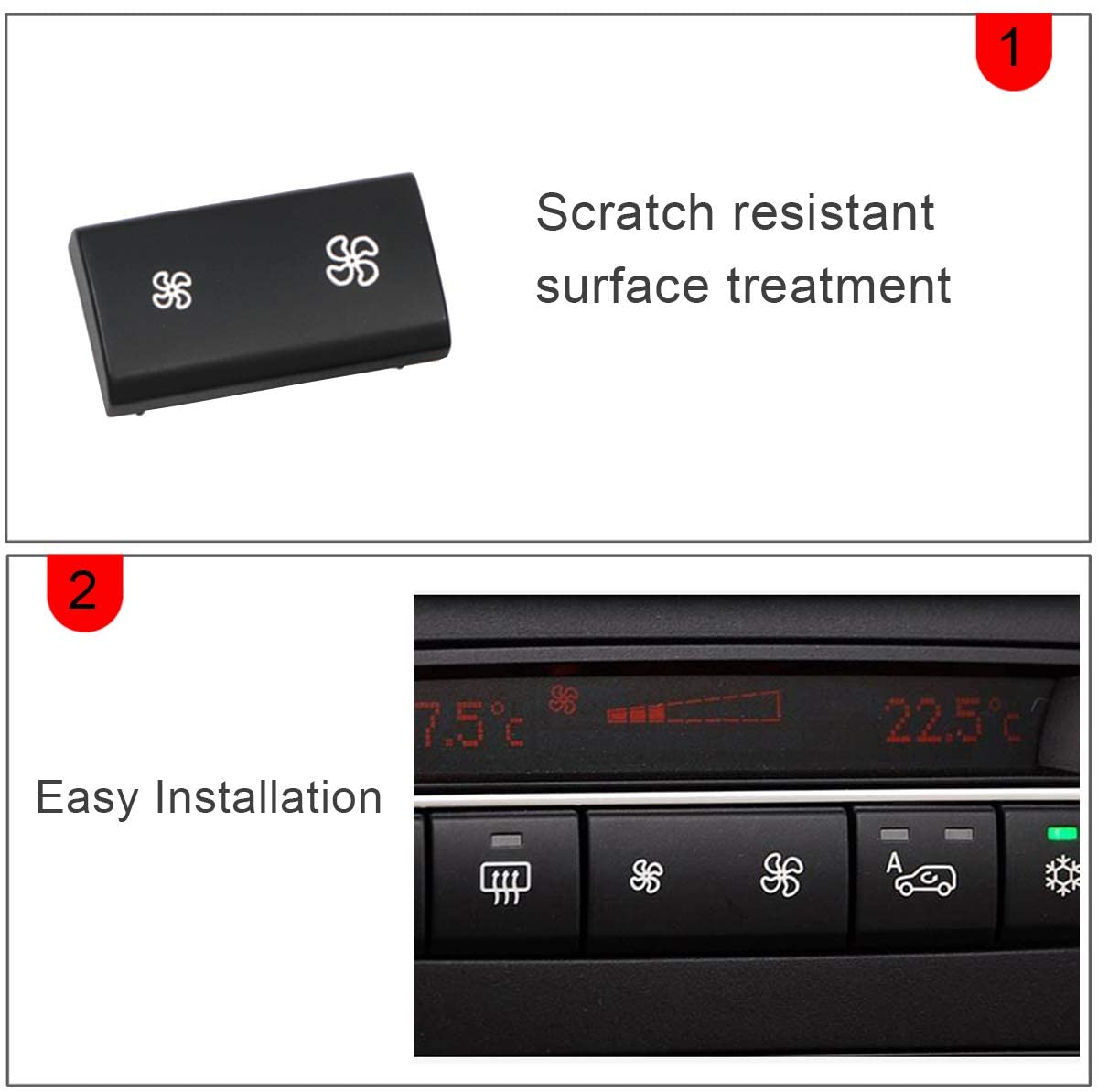 For BMW X5 X6 A/C Climate Control Button Covers Replacement | YDSSTORE
