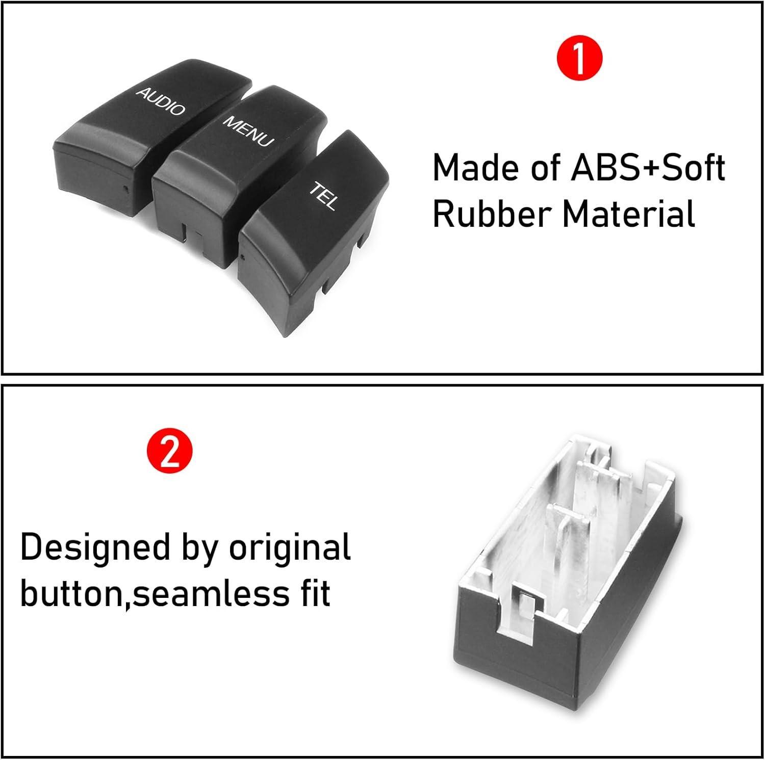BMW iDrive Button Replacement Kit Multimedia Control Buttons for 1 Series F20 F21 2 Series F22 F23 3 Series F30 F31 F34 F80 4 Series F32 F33 F36 F82 X1 F48 X3 F25. X4 F26. X5 F15 X6 F16 (2012-2019)-autoydsstore