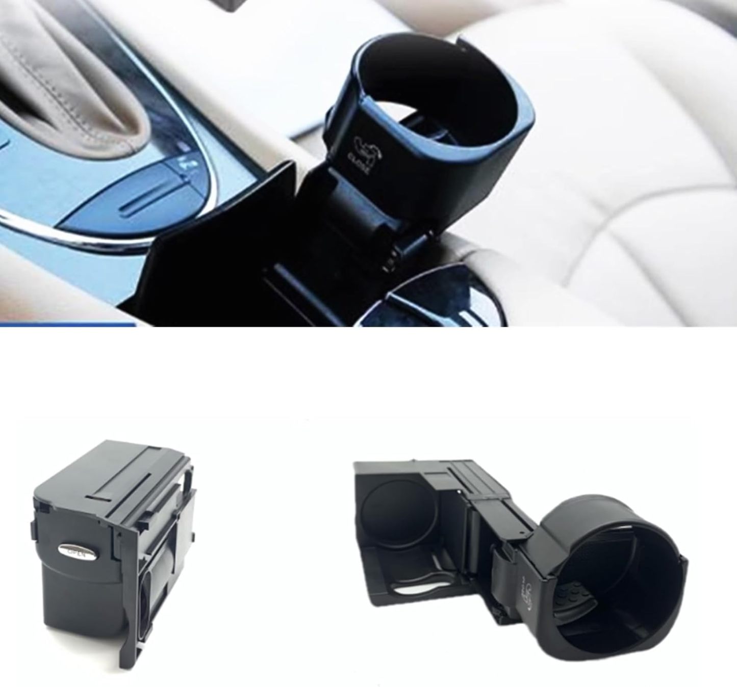 Black Car Water Drink Cup Holder For Benz E W211 2003-2008 CLS W219 2005-2009
