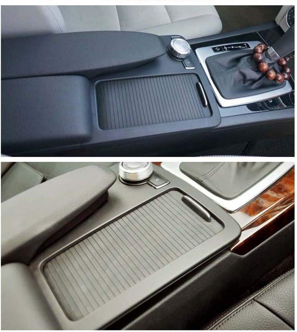 for Mercedes-Benz (2007-2013 W204) (2010-2012 W207) (2010-2011 W212). Replacement Center Console Cup Holder Frame Cover C180 C200 C220 C300 E260 E300