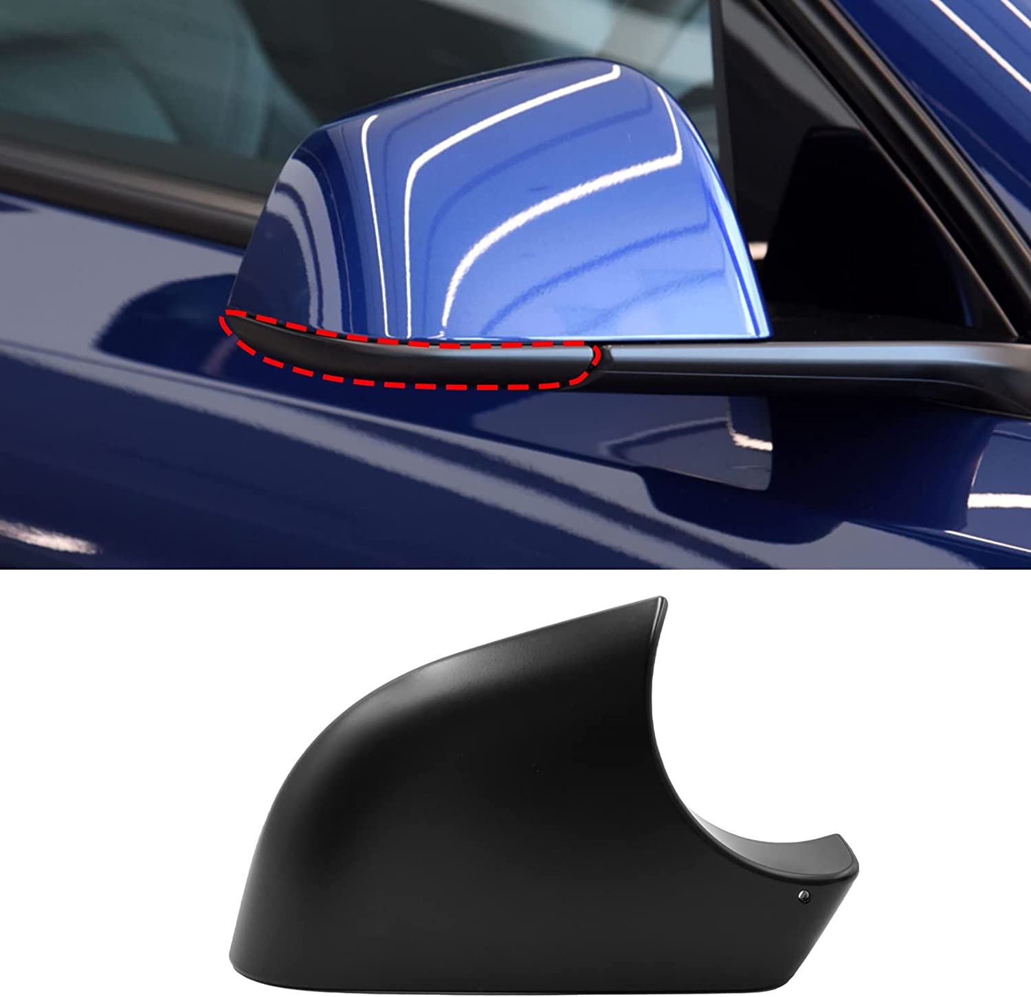 YDSSTORE Compatible with Tesla Model Y Mirror Bottom Cover 2018-2021. Right Passenger Rearview Mirror Lower Base Cover. Side Mirror Base Cover Replacement for Tesla Model Y Wing Mirror Repair(Right)-autoydsstore