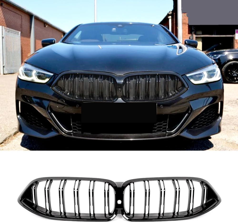 Front Kidney Grille Gloss Black For BMW 8 Series G14 G15 G16 840i 2019-2022