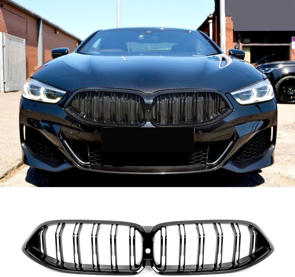Front Kidney Grille Gloss Black For BMW 8 Series G14 G15 G16 840i 2019-2022
