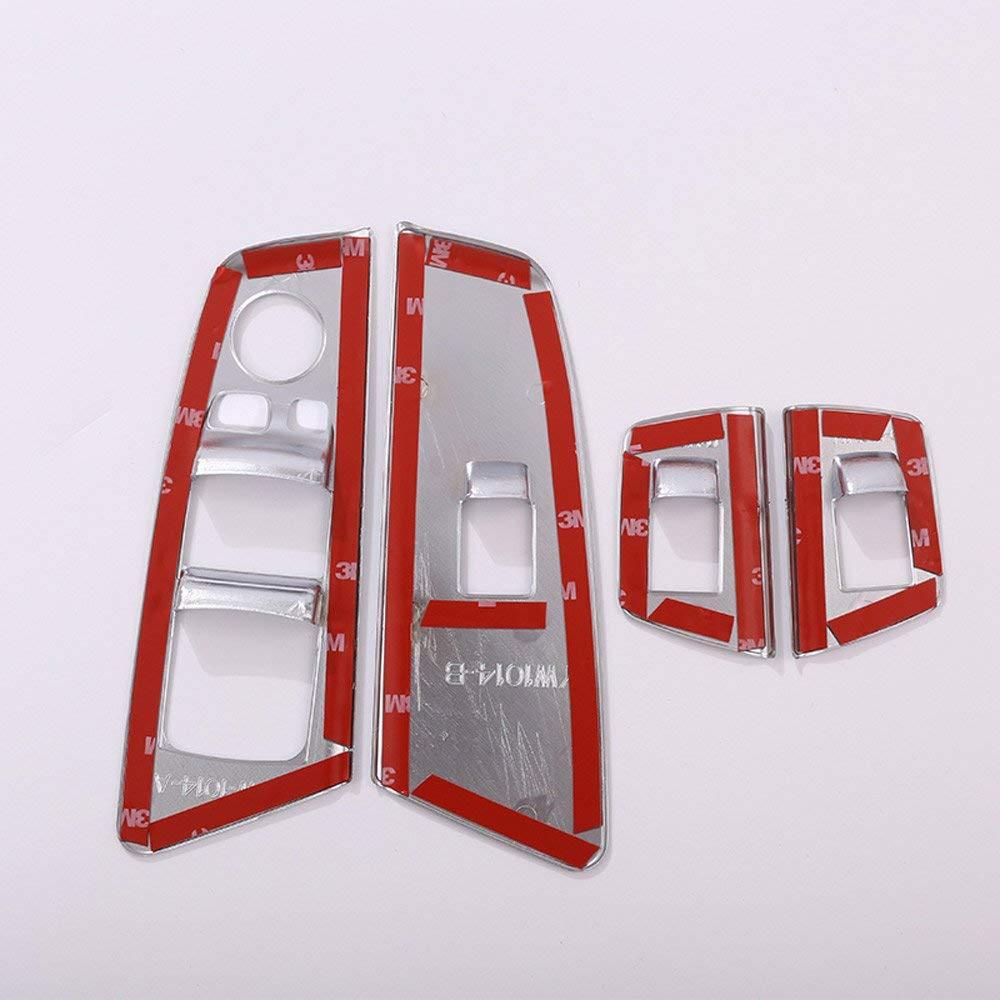 Window Lift Button Frame Trim 4pcs for BMW 5 Series G30 2017-2018 Carbon Fiber Look Window Switch Lift Button Frame Cover Trim-autoydsstore