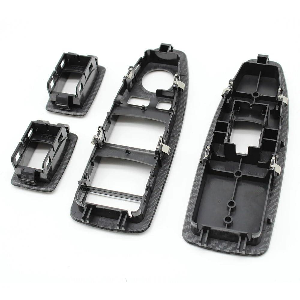 Compatible with BMW 1/3/4 Series. carbon fiber finish Window Lift Switch Cover. Interior Door Window Control Button Panel Trim Replacement for F20 F30 F31 F34 F35 F36 (Carbon 4PCS)-autoydsstore