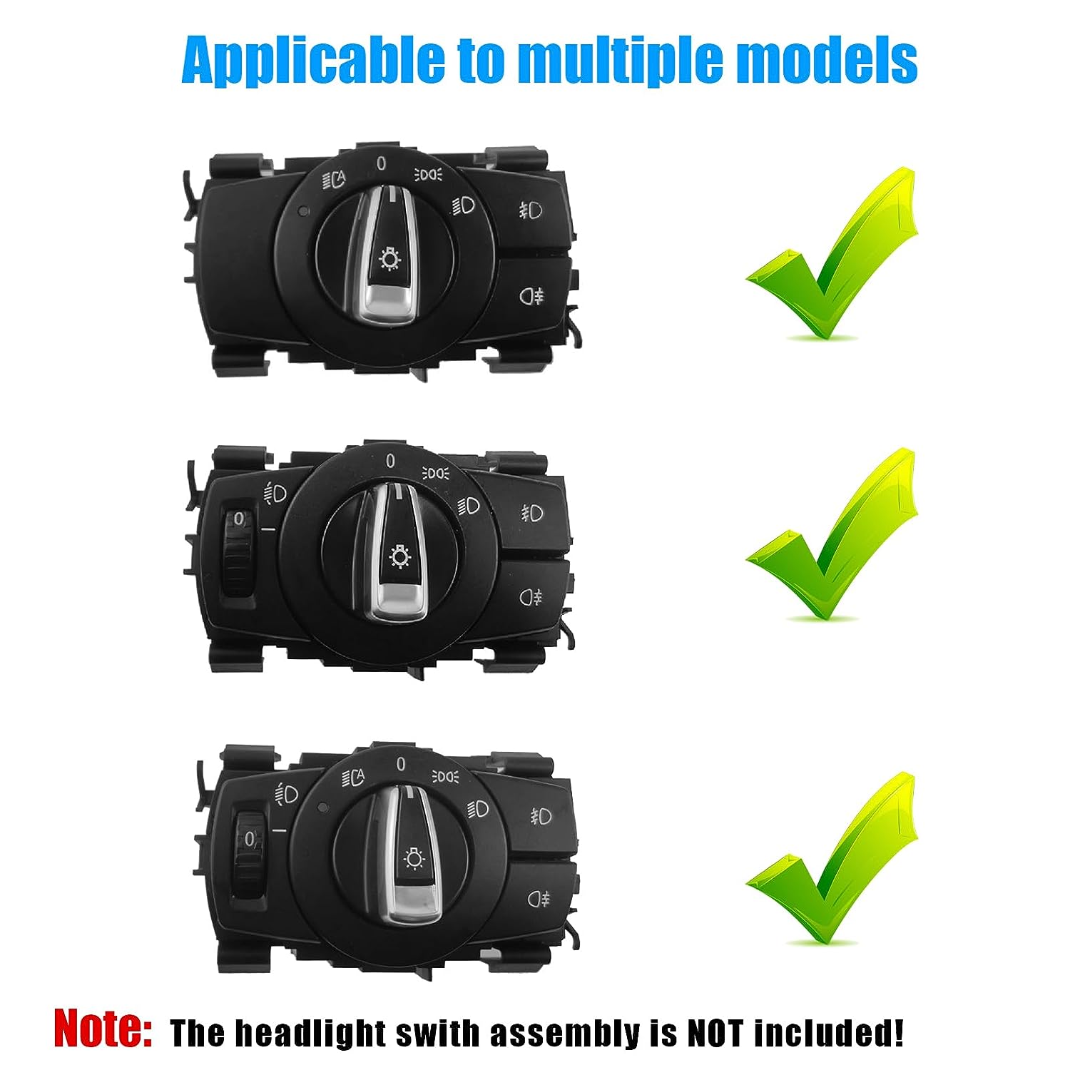 For BMW Headlight Switch Knob for 1 3 X1 Replacement | YDSSTORE