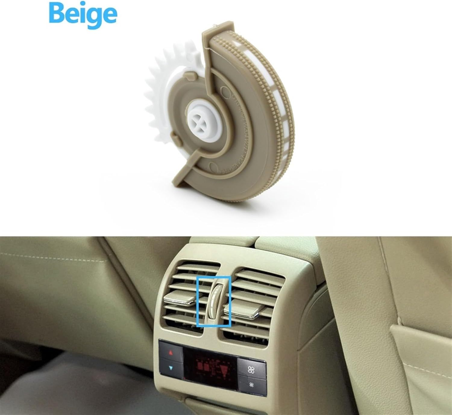 Auto Achter Airconditioning Air Vent Base Roller AC Vent Rolling Wheel Fit for Mercedes Benz CE GLK Klasse W204 W212 W207 X204 2007-2016 20483043549116 Clips voor ventilatierooster