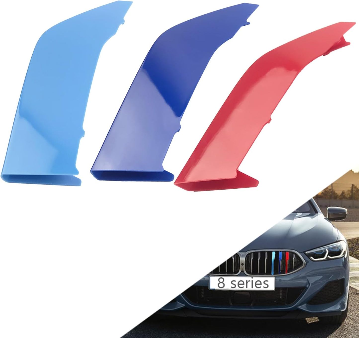 YDSSTORE Grille color stripes accessories 2020-2024 G14 G15 G16 8 Series 840I 850i 8-Beam