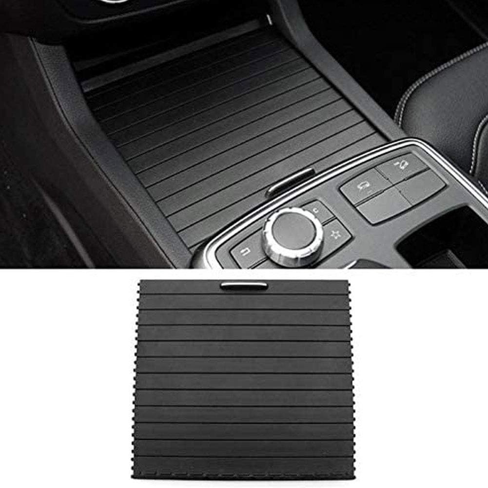 Center Console Roller Blind Cover For MER-CEDES ML/GL/GL/GLS Class W166 W292 2012-2018. Car Inside Cup Holder Panel Sliding Hatches Storage Case Zipper Roller Blind Replacement Accessories
