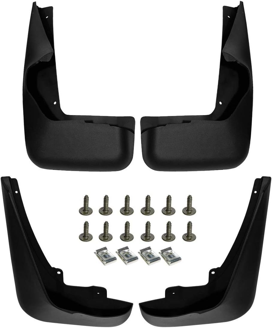 Set of 4PCS Mud Flaps Splash Guards Mudguards with Hardware Kits for BMW X5 E53 Series (2000-2005) – Front & Rear (Driver & Passenger Sides)-autoydsstore