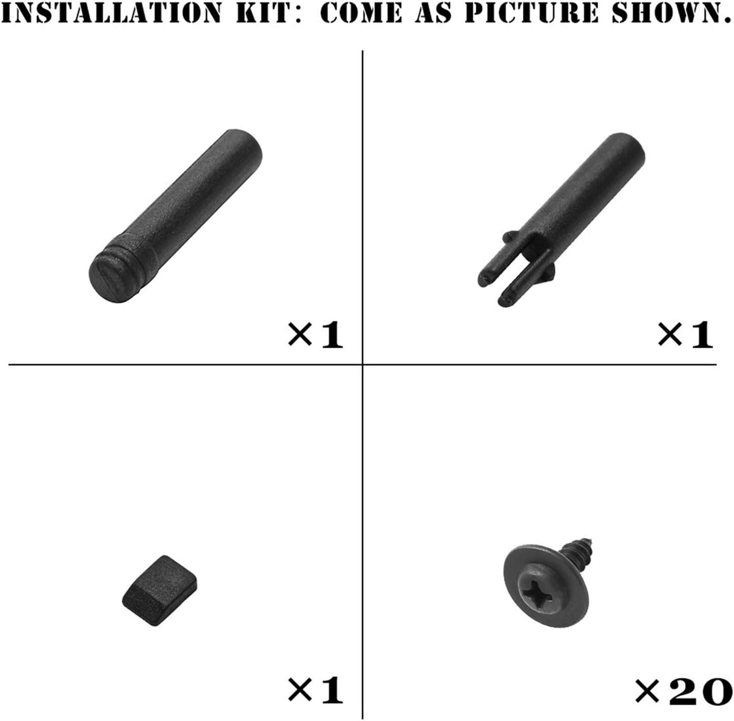 Front/Rear Left/Rigjht Side Chrome Matte Car Inner Interior Door Handle Repair Kit for Mercedes W204 X204 Inner Trim Cover (Color : Left Metal Chrome)