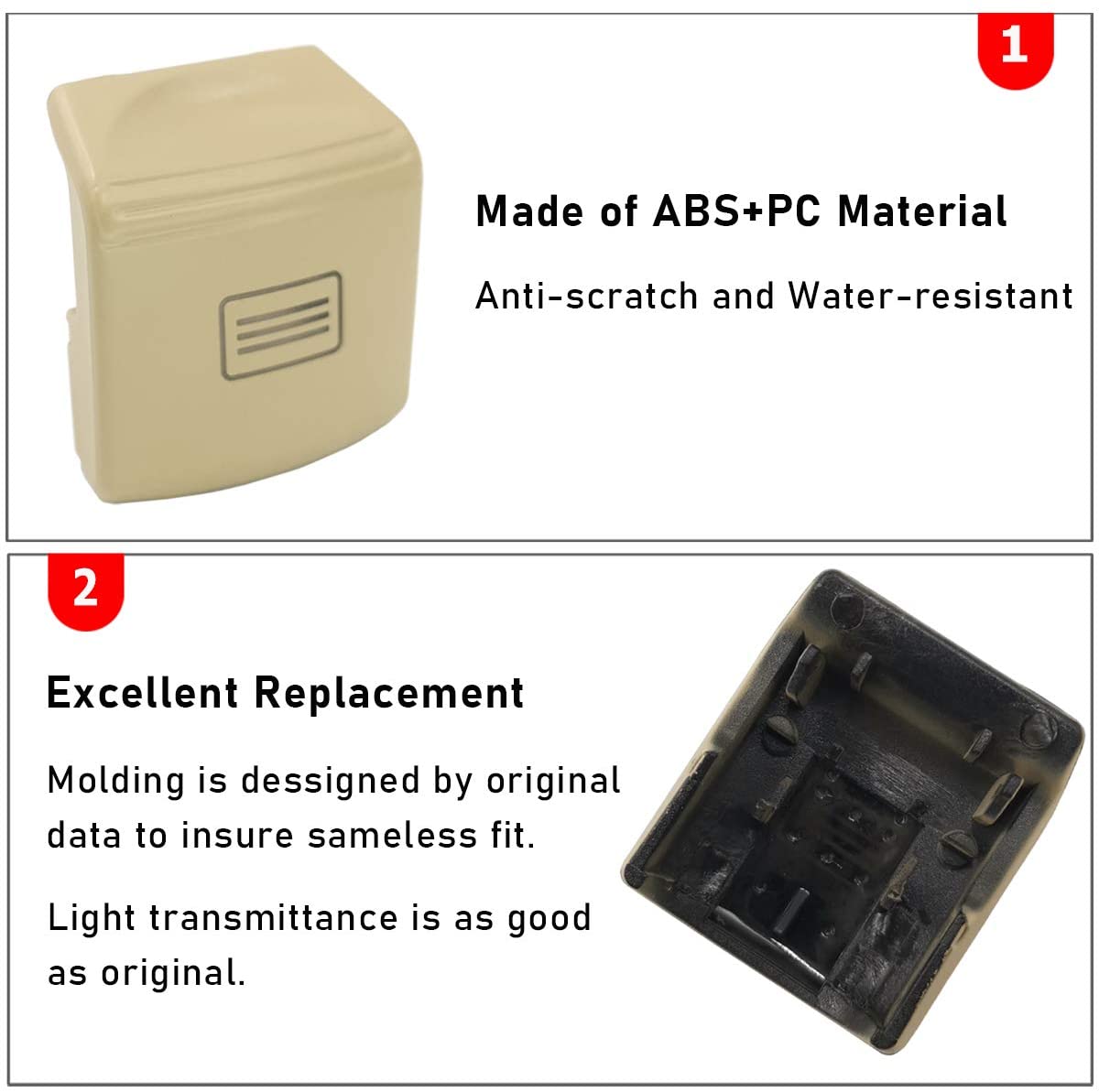 For Mercedes Benz Sunroof Power Window Switch Button Covers Replacement | YDSSTORE