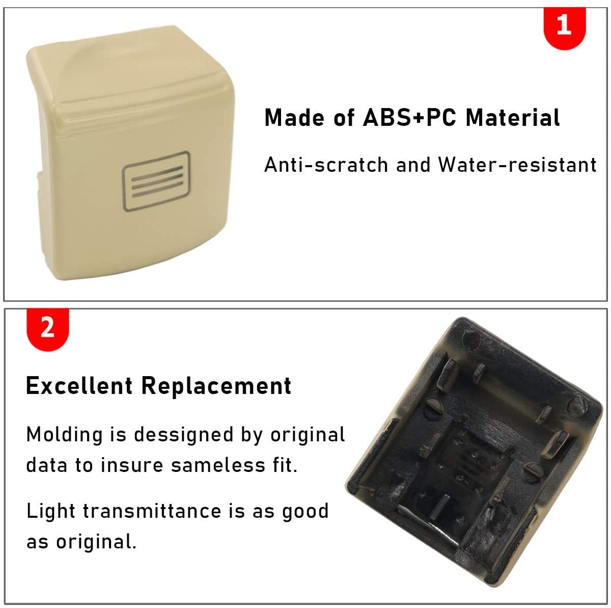 For Mercedes Benz Sunroof Power Window Switch Button Covers Replacement | YDSSTORE