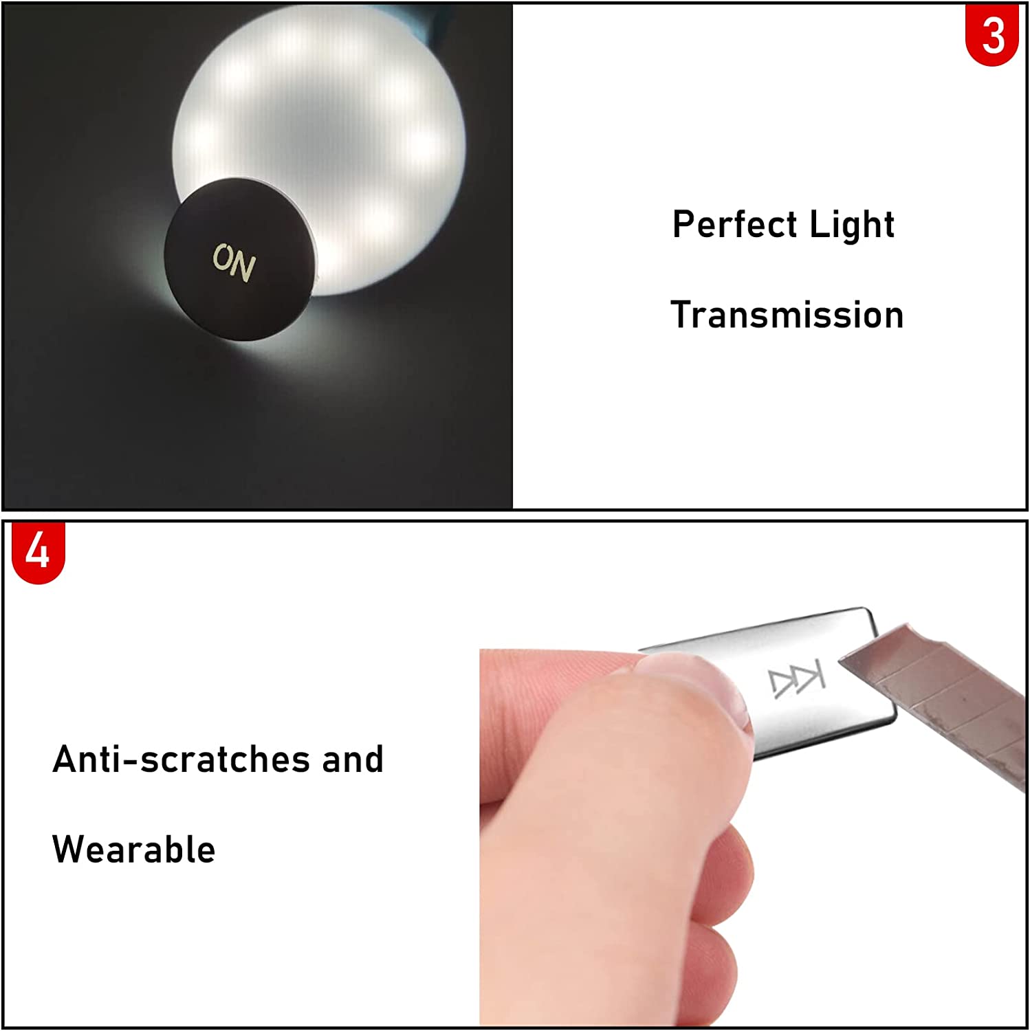 For Mercedes Benz B/C/E/G Class Radio Button Cover Stickers-Large | YDSSTORE