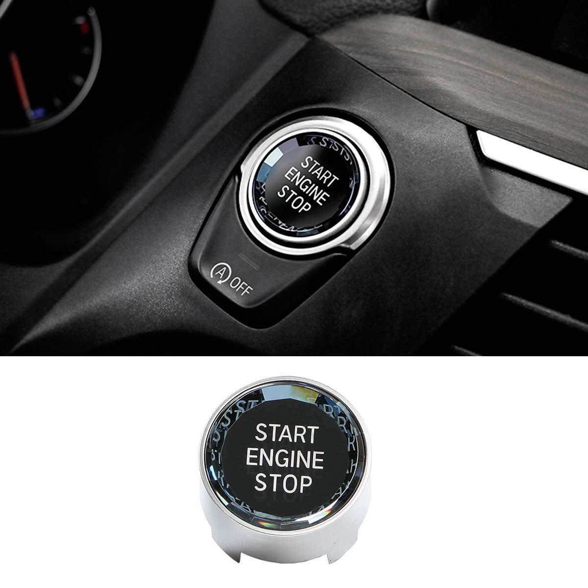 For BMW F-Chassis Crystal Start Stop Button Covers | YDSSTORE