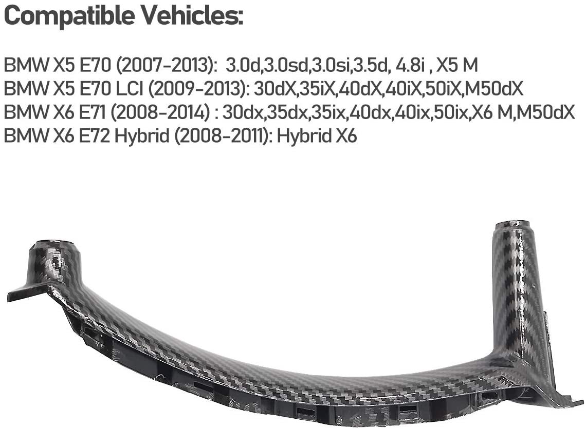 Upgraded For BMW X5 E70 & X6 E71 Car Door Handle | Carbon Fiber | YDSSTORE-autoydsstore