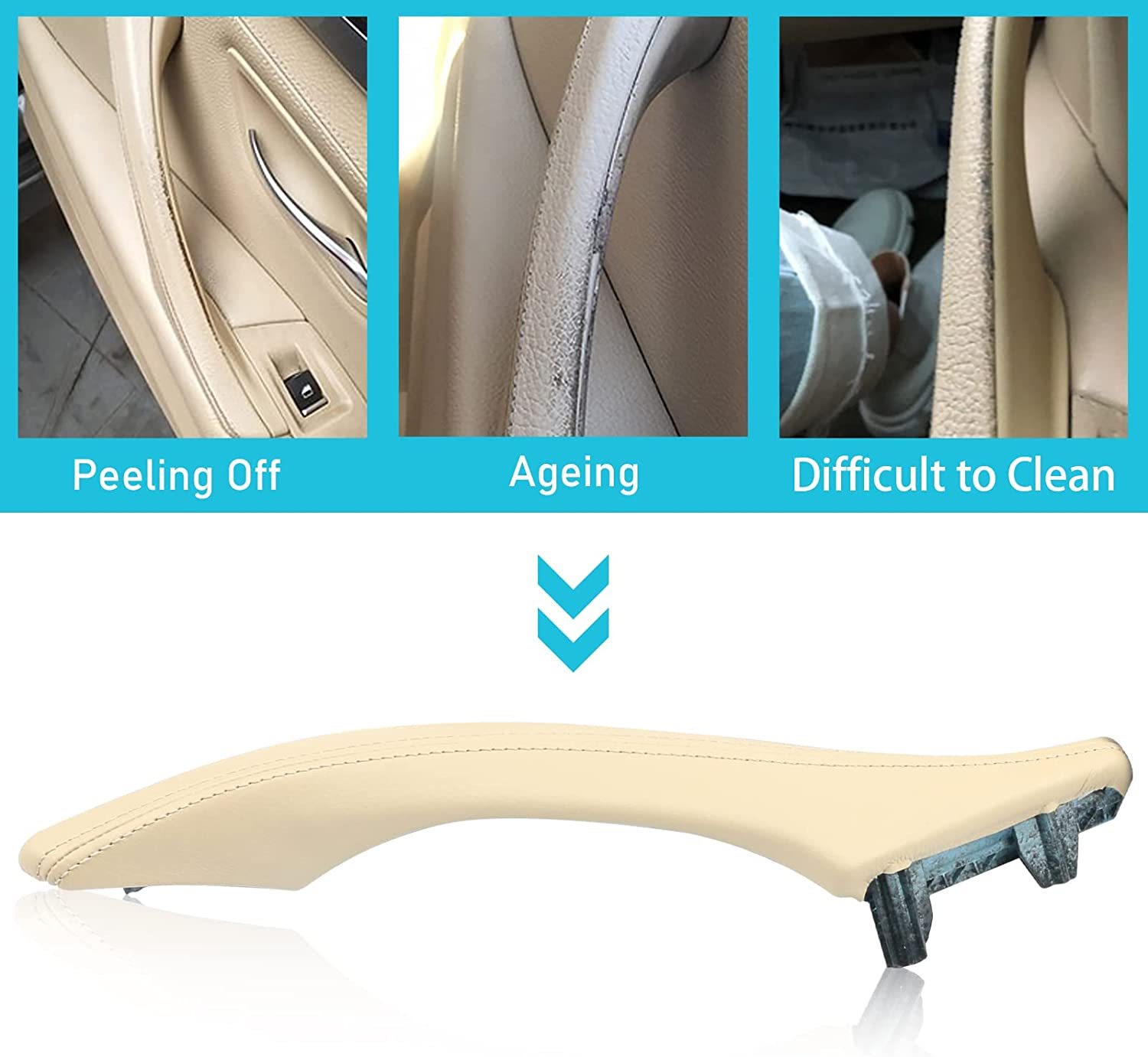 Upgraded For BMW 5 Series Car Door Handle Outer Cover-F10/F11 | Beige-Right | YDSSTORE