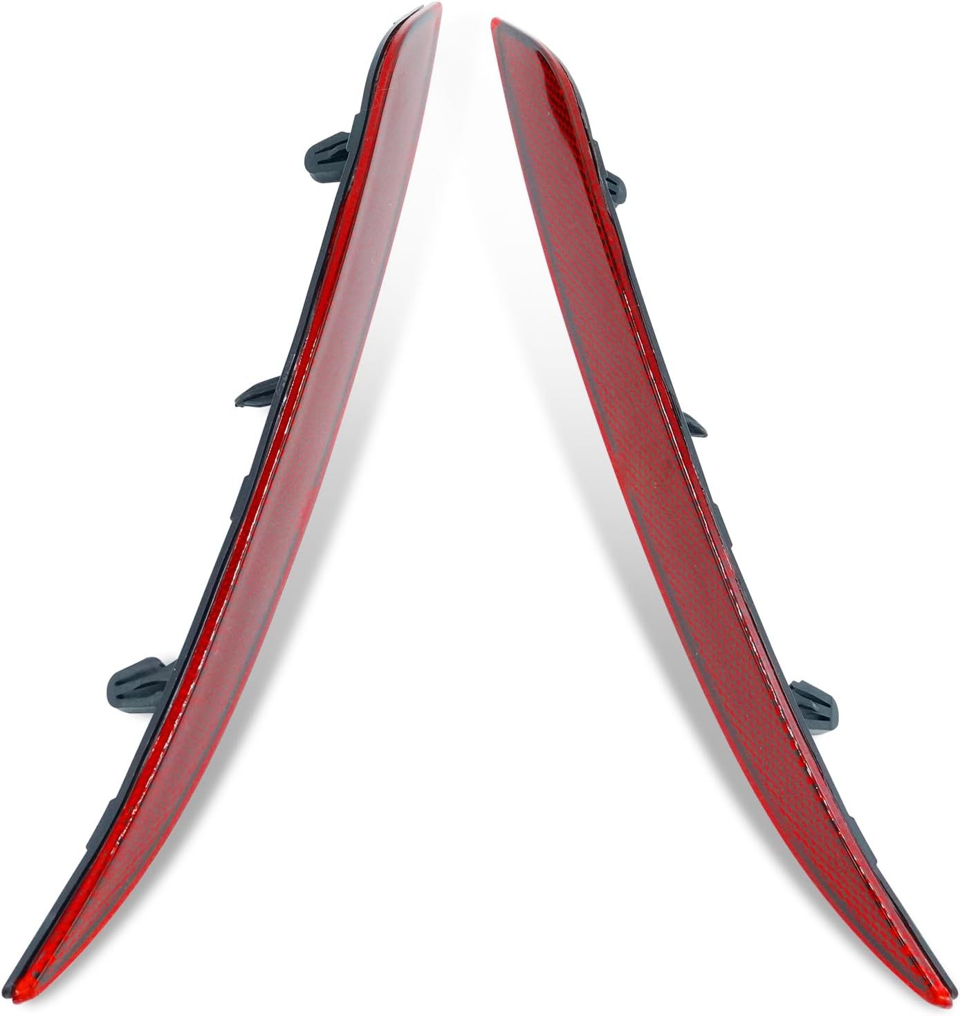 YDSSTORE Compatible with Tesla Mode 3 Rear Bumper Reflector Lights 2017-2023. Left & Right Rear Bumper Red Marker Trim. Bumper Reflector Light Replacement for Model 3 Back Bumper Tail Reflector-autoydsstore