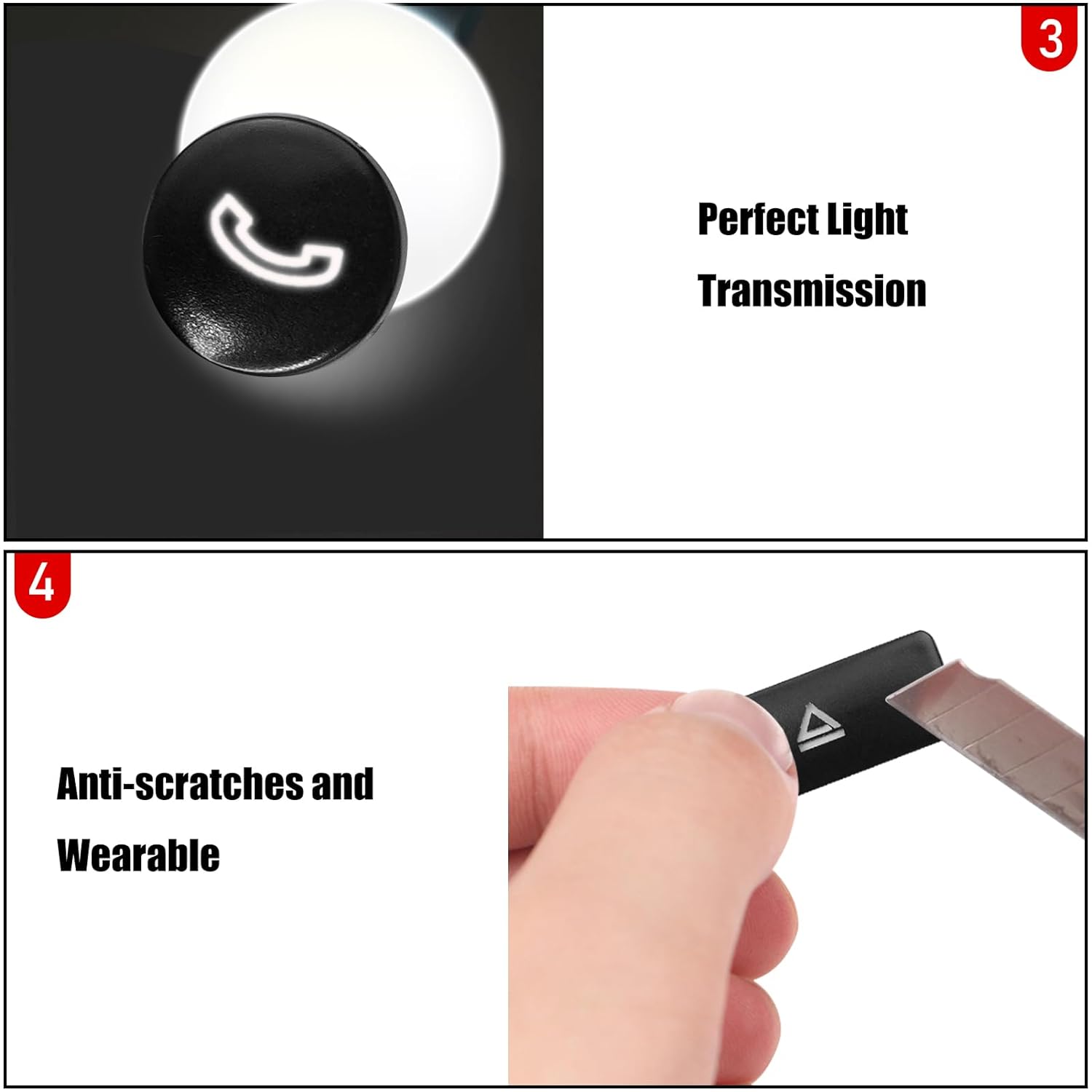 For Mercedes Benz C CLK Radio Button Cover Stickers | YDSSTORE