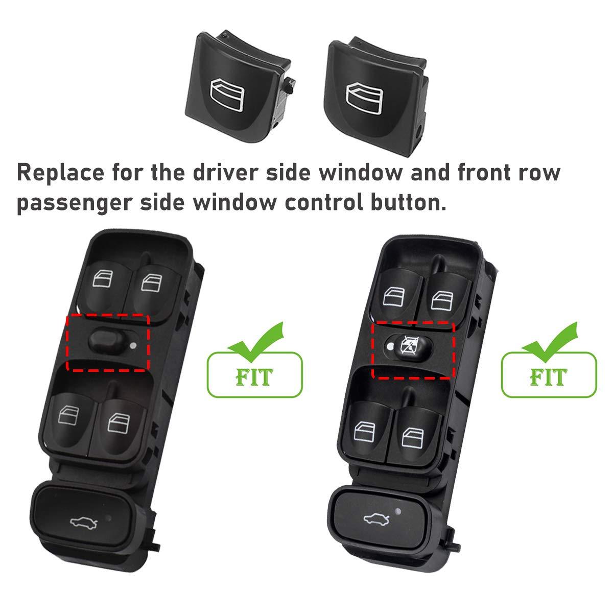 For Mercedes Benz Power Window Switch Button Covers - C-Class 2PCS | YDSSTORE