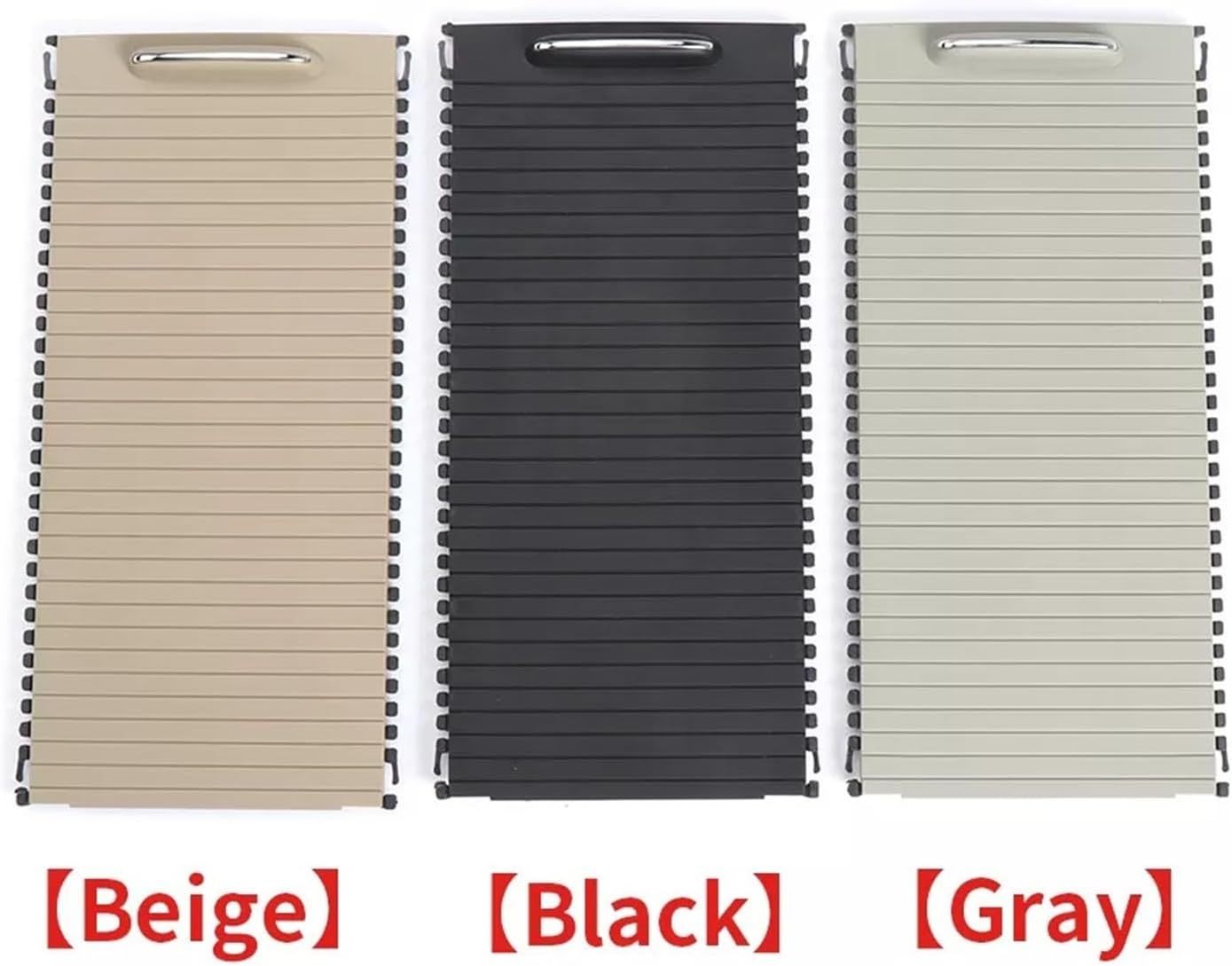 Auto Console Bekerhouder Blind Cover Rits Rolling Gordijn. for Mercedes-Benz. W204 C Klasse W212 E Klasse C180 C200 C220 E200 E260 Rolgordijn middenconsole (Size : Beige)