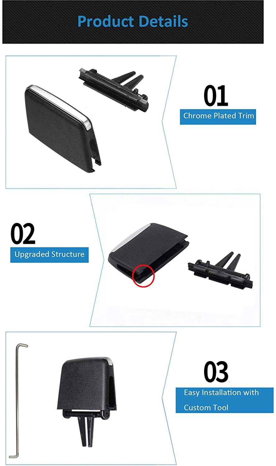 For BMW 3 Series Car Air Vent Tab | YDSSTORE