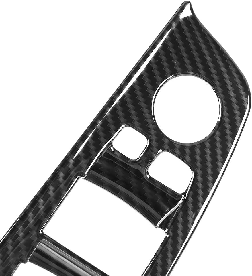 Window Lift Button Frame Trim 4pcs for BMW 5 Series G30 2017-2018 Carbon Fiber Look Window Switch Lift Button Frame Cover Trim-autoydsstore