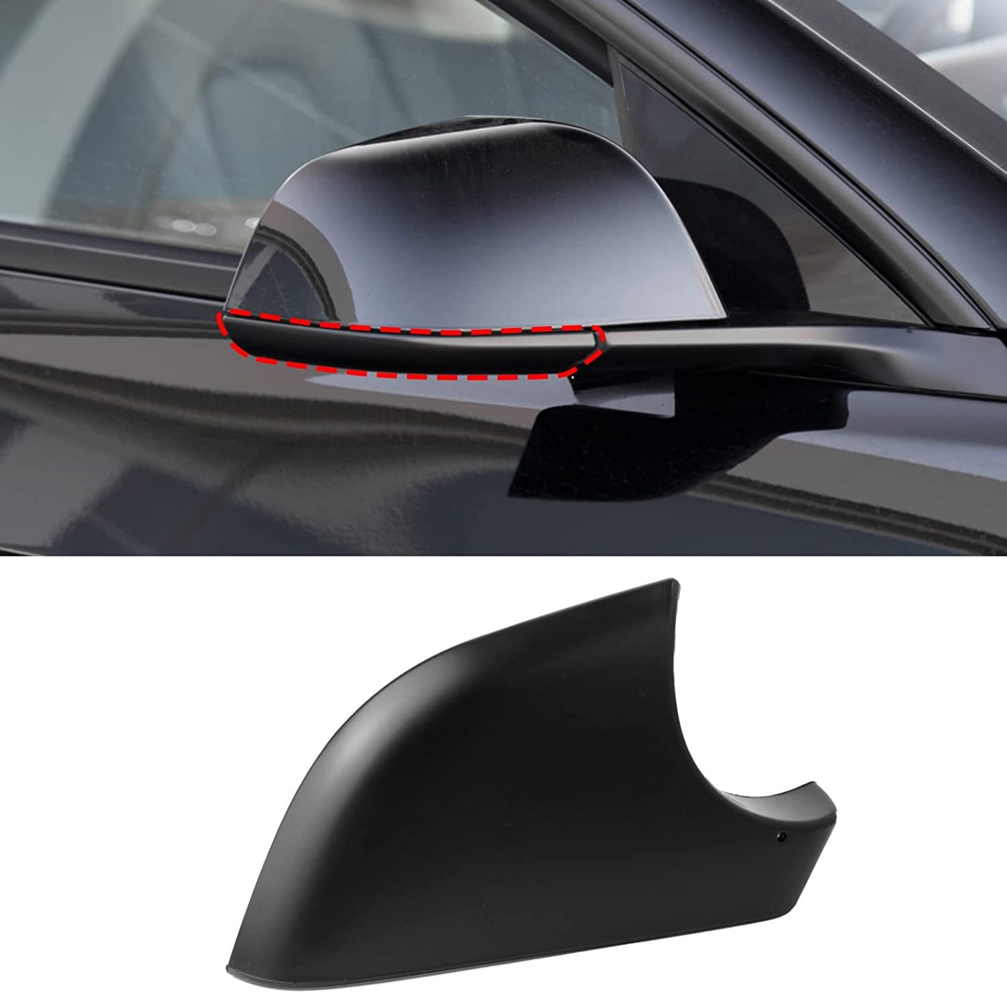 YDSSTORE Compatible With Tesla Model 3 Mirror Bottom Cover 2017-2022. Right Passenger Rearview Mirror Lower Base Cover. Side Mirror Base Cover Replacement For Tesla Model 3 Wing Mirror Repair(Right)-autoydsstore