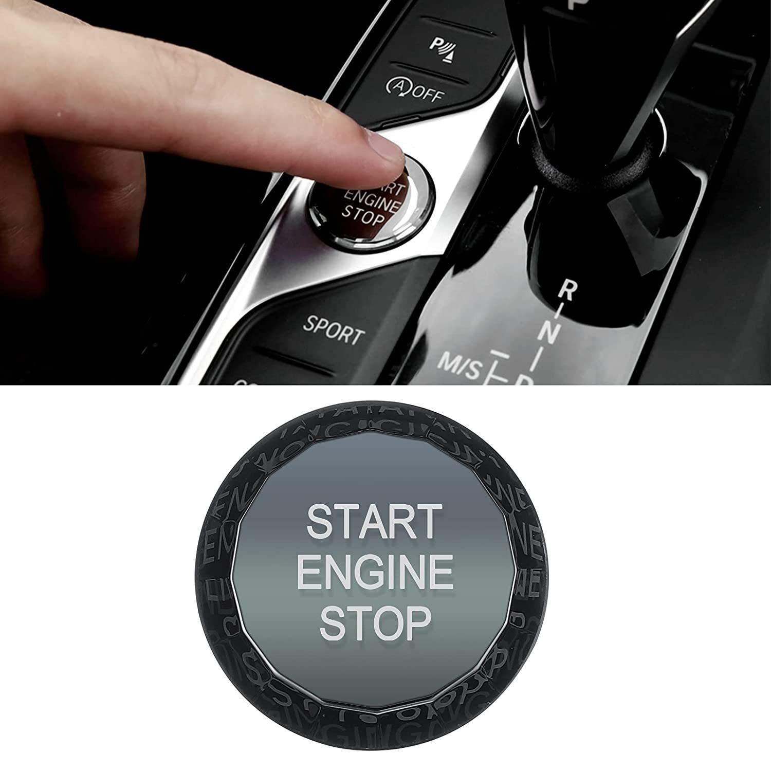For BMW G-Chassis Crystal Start Stop Button Covers | YDSSTORE