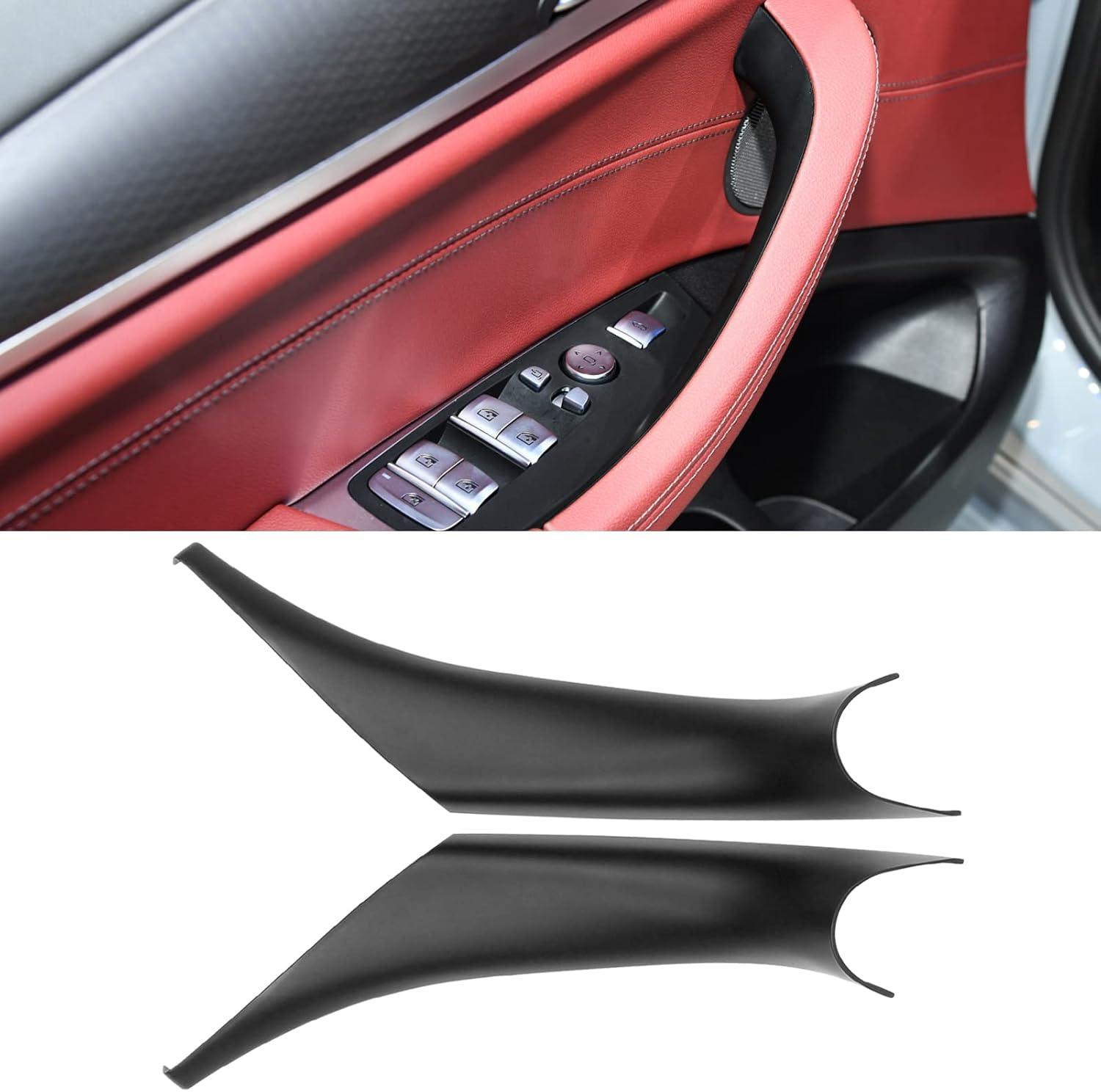 Compatible with BMW X3 G01/X4 G02 Door Handle Covers.2PCS Carbon Fiber Pattern Door Pull Handle Covers for X3 G01 2018-2022.X4 G02 2018-2022. Left/Right Door Handle Interior Door Pull Handle-autoydsstore