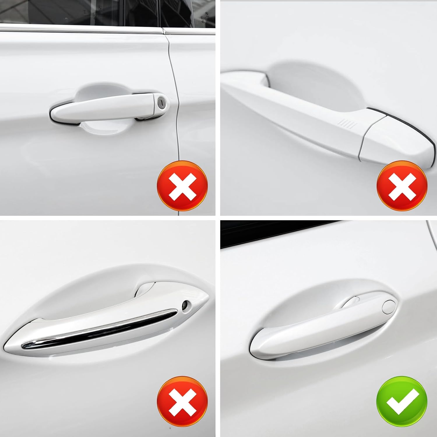 ForBMW 3 5 6 8 M8 X3 X4 X5 X6 X7 Door Handle Key Hole Cover White | YDSSTORE
