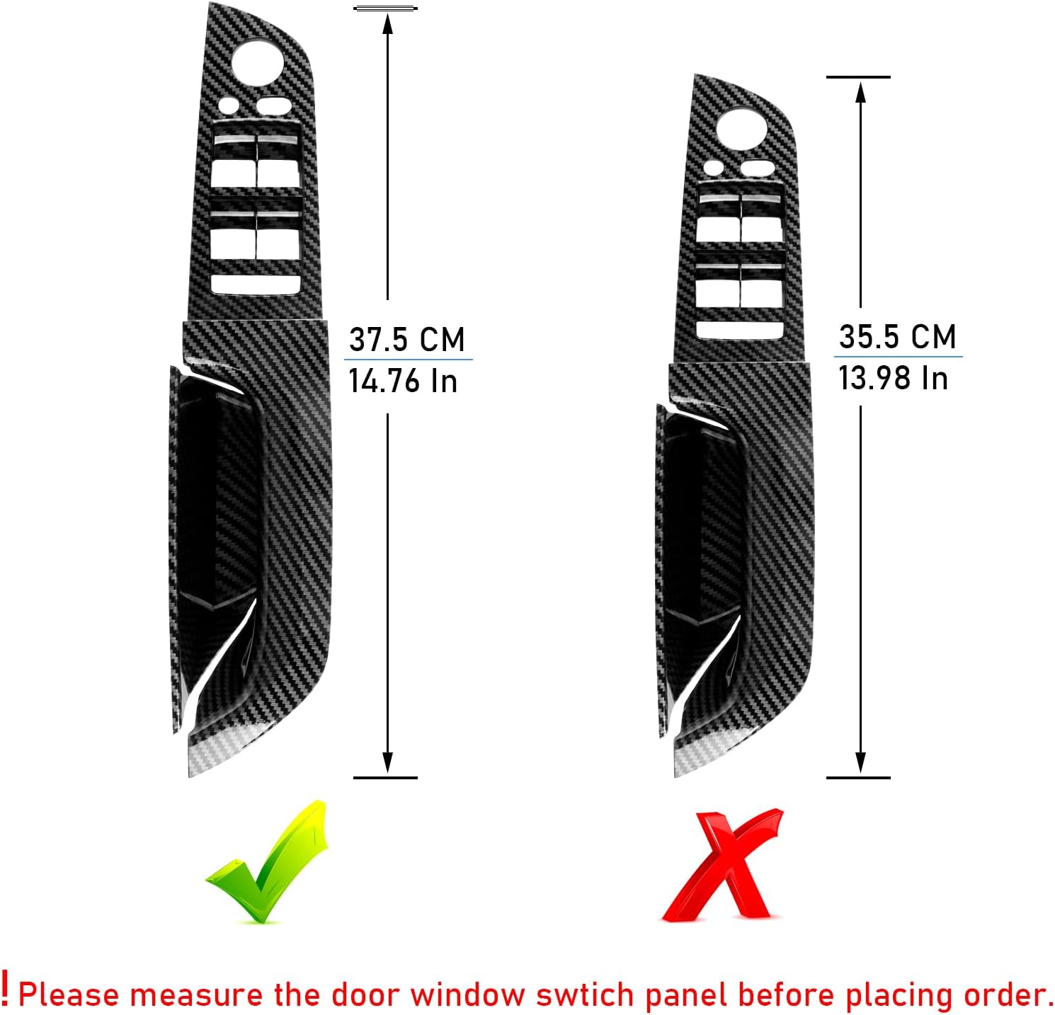 For BMW E90/E91 Driver Side Door Handle Cover - Carbon Fiber Pattern | 2004-2007 | YDSSTORE