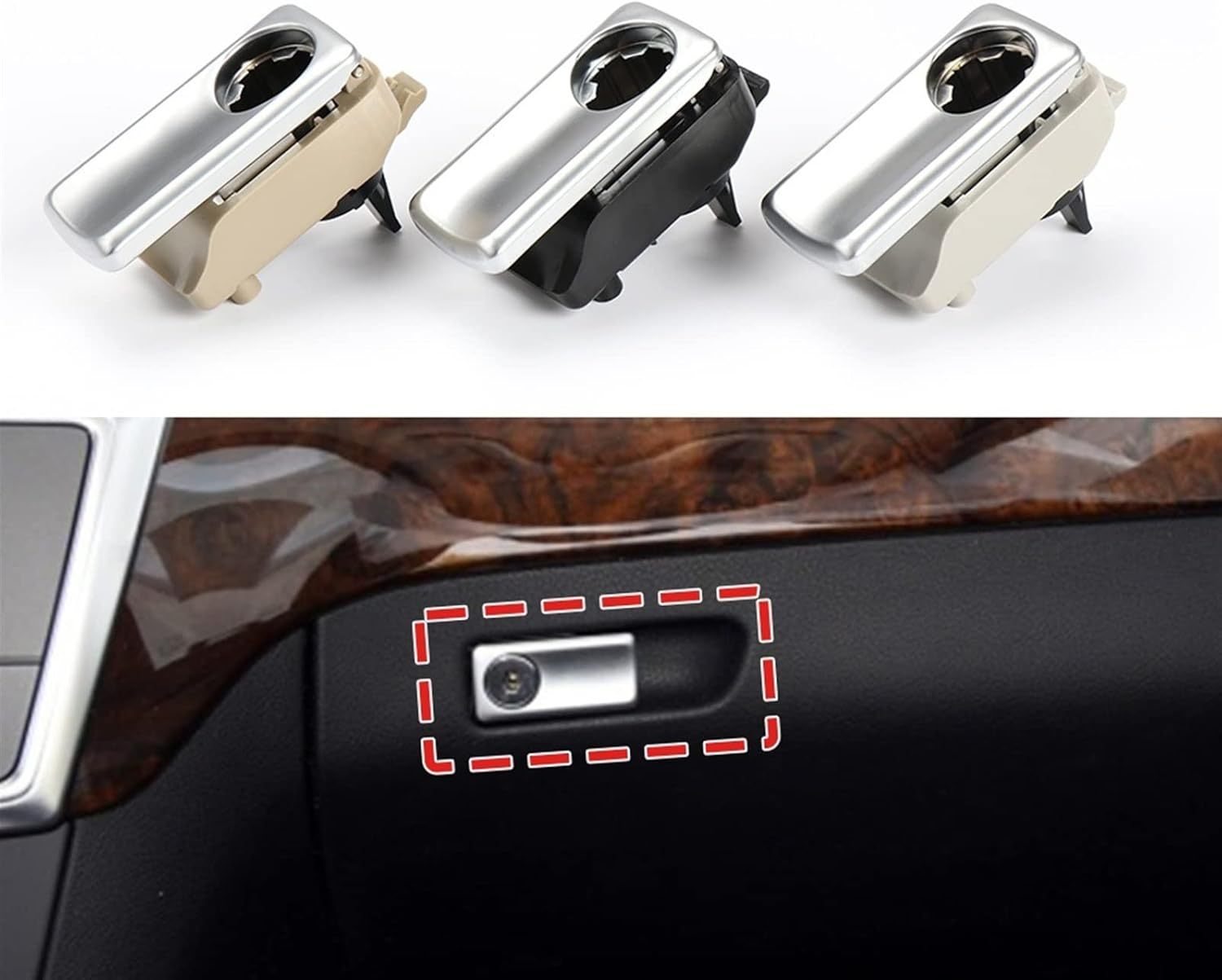 FREAZE Fit for Mercedes W166 W292 Auto Handschoenenkastje Handvat Cover Deksel Slot for Ben ML GL GLE GLS Klasse toolbox Handschoenenkastjes Cover Schakelaar|