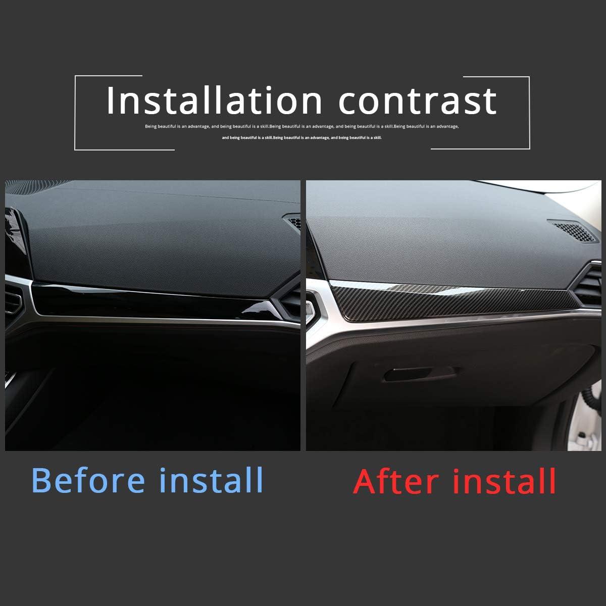 YDSSTORE ABS Carbon Fiber Pattern Center Console Dashboard Trim for BMW G20 G28 325Li 3 Series 2019-2020-autoydsstore