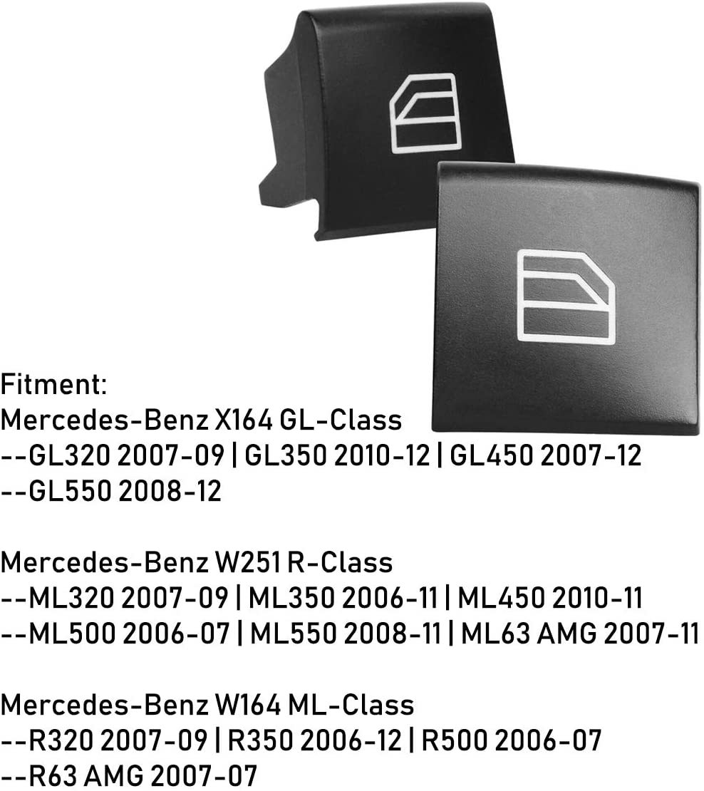 For Mercedes Benz Power Window Switch Button Covers 2pcs | YDSSTORE