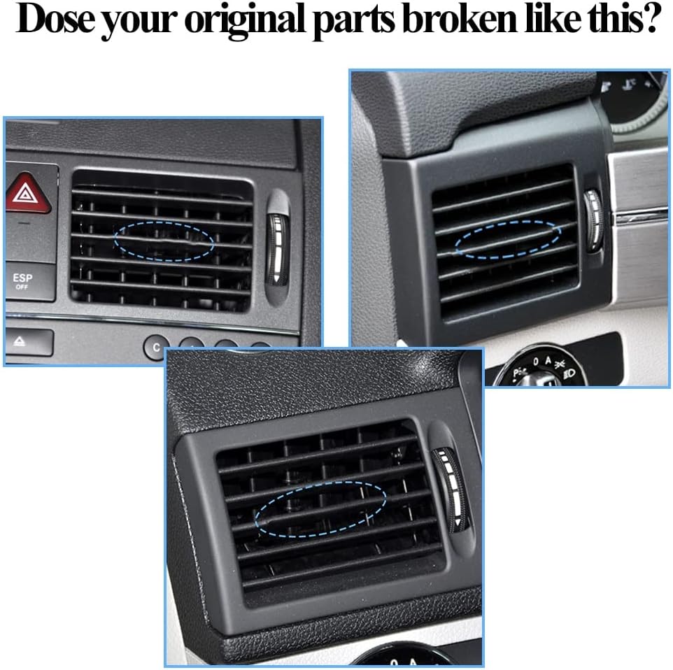 AC Vent Sliding Tab Clip Repair Kit – Compatible with Mercedes-Benz W204 C180/C200/C260 & GLK300/GLK260
