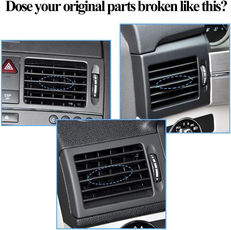 AC Vent Sliding Tab Clip Repair Kit – Compatible with Mercedes-Benz W204 C180/C200/C260 & GLK300/GLK260