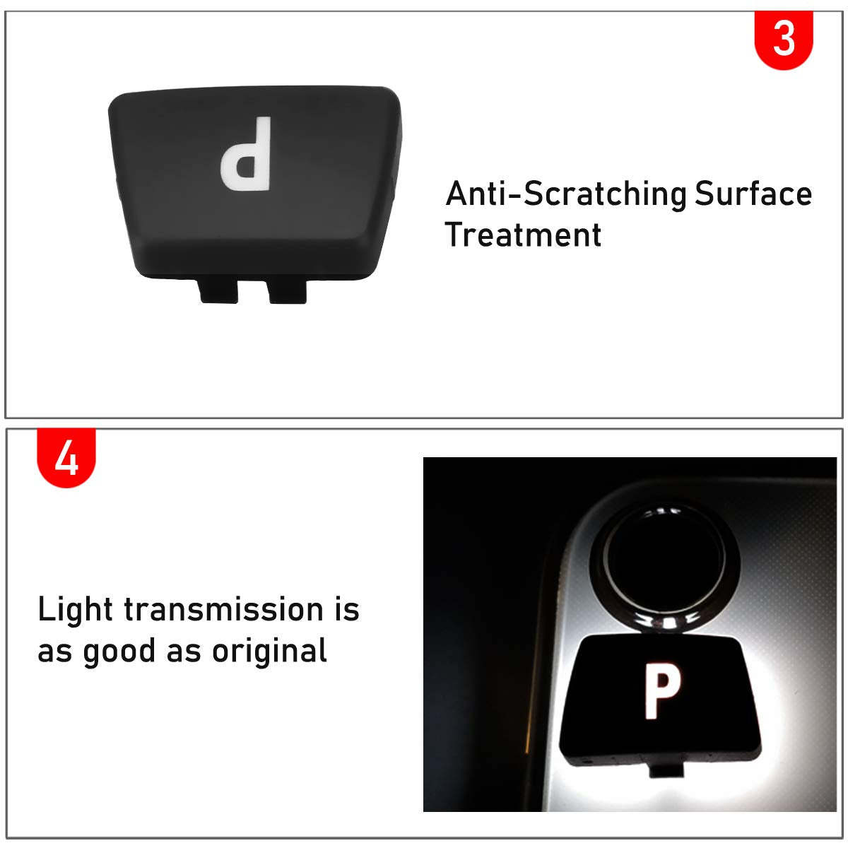 Upgraded For BMW 3/5/6 Series Gear Shift P Button Covers | YDSSTORE
