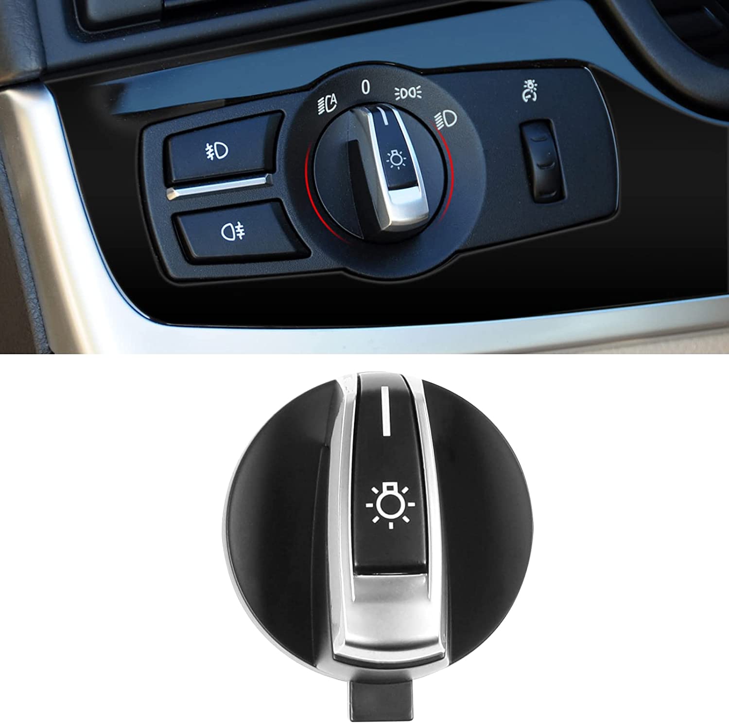 Upgraded For BMW Headlight Switch Knob Button Covers | YDSSTORE