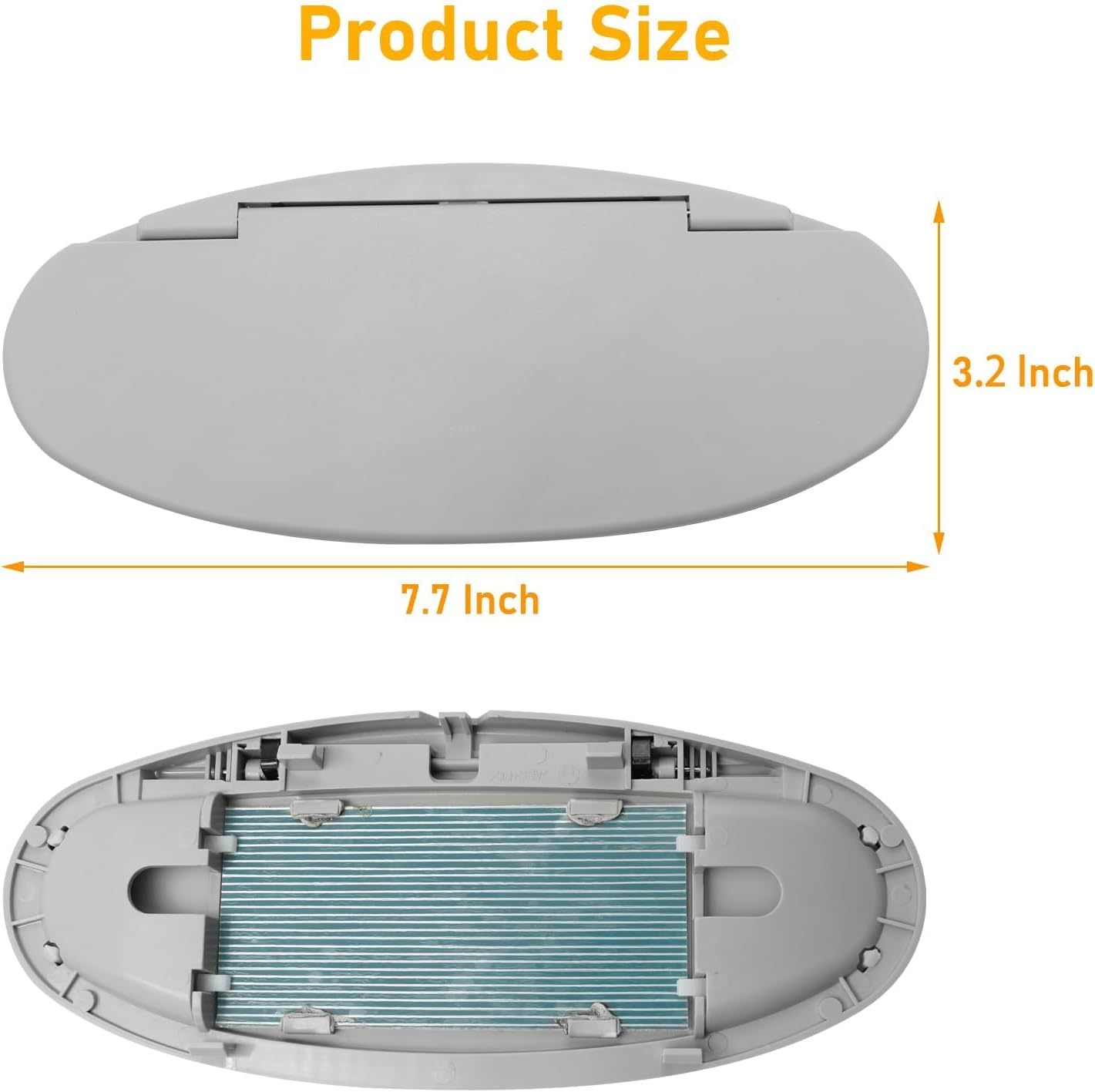 2007-2014 Mini Cooper Gray Sun Visor Vanity Mirror Cover - R55/56/60 | YDSSTORE