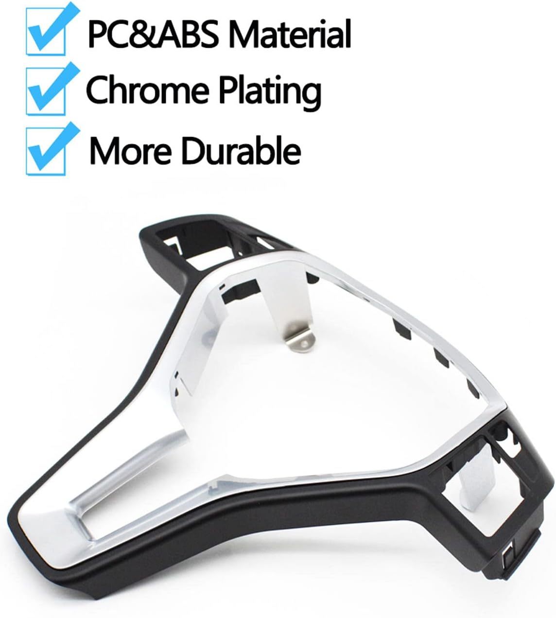 Car Steering Wheel Outer Frame Chromed Cover Trim.for Benz C E GLK CLS Class W176 W246 W204 W212 GLK204 W156 W117 W218-autoydsstore