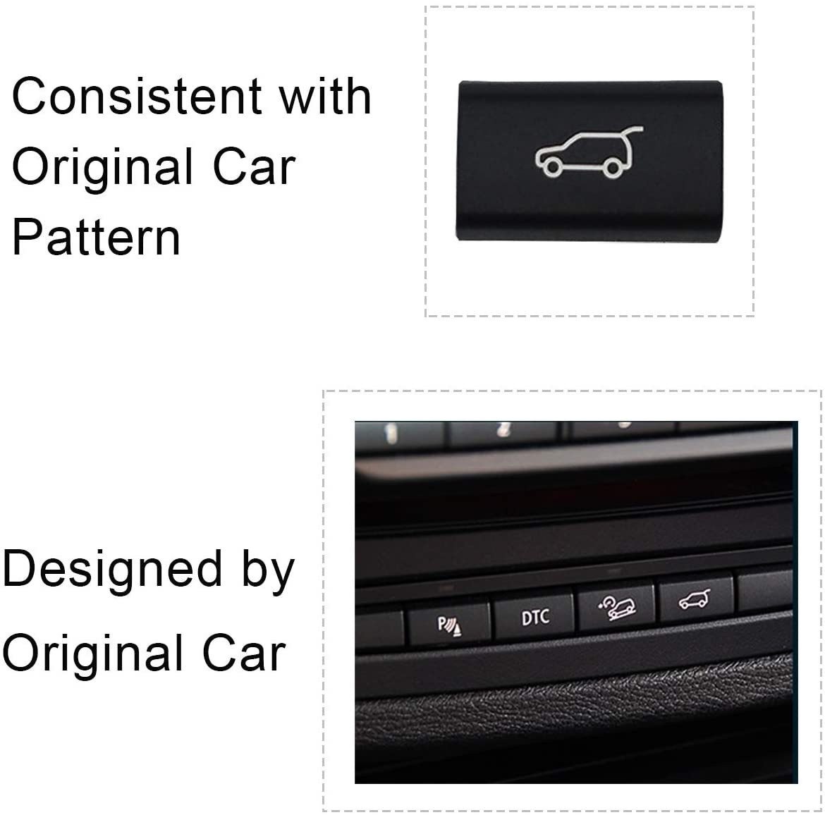 For BMW X5/X6 Tailgate Rear Trunk Switch Button Covers | YDSSTORE